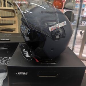 CASCO JET JFM BLU OPACO SCURO DOPPIA VISIERA ART. 291 ECE 22.06
