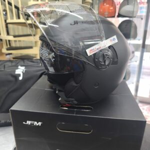 CASCO JET JFM NERO OPACO DOPPIA VISIERA ART. 291 ECE 22.06